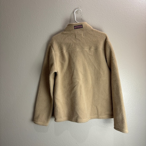 Vineyard Vines Deep Pill Sherpa Pullover Jacket Size Medium - Picture 5 of 10
